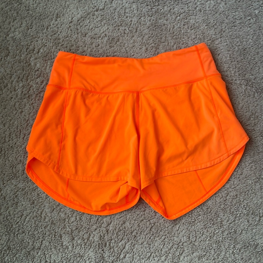 Highlighter Orange lululemon speed ups